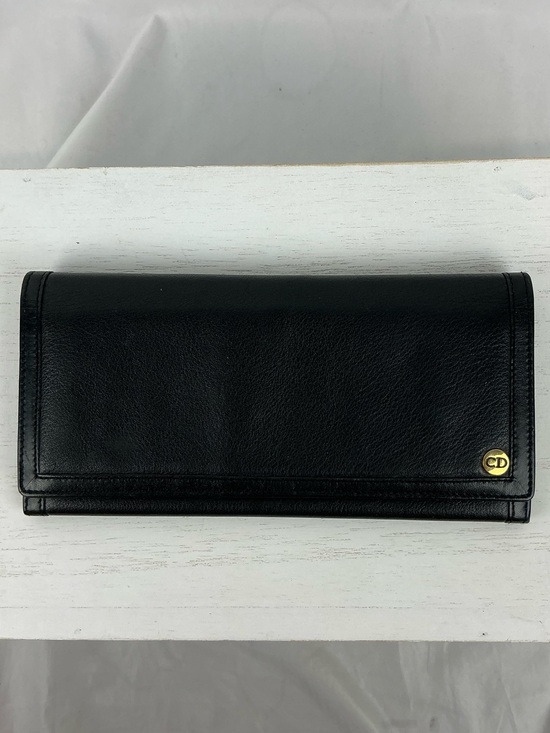 Dior Handbags - DIOR LONG WALLET BLACK VINTAGE